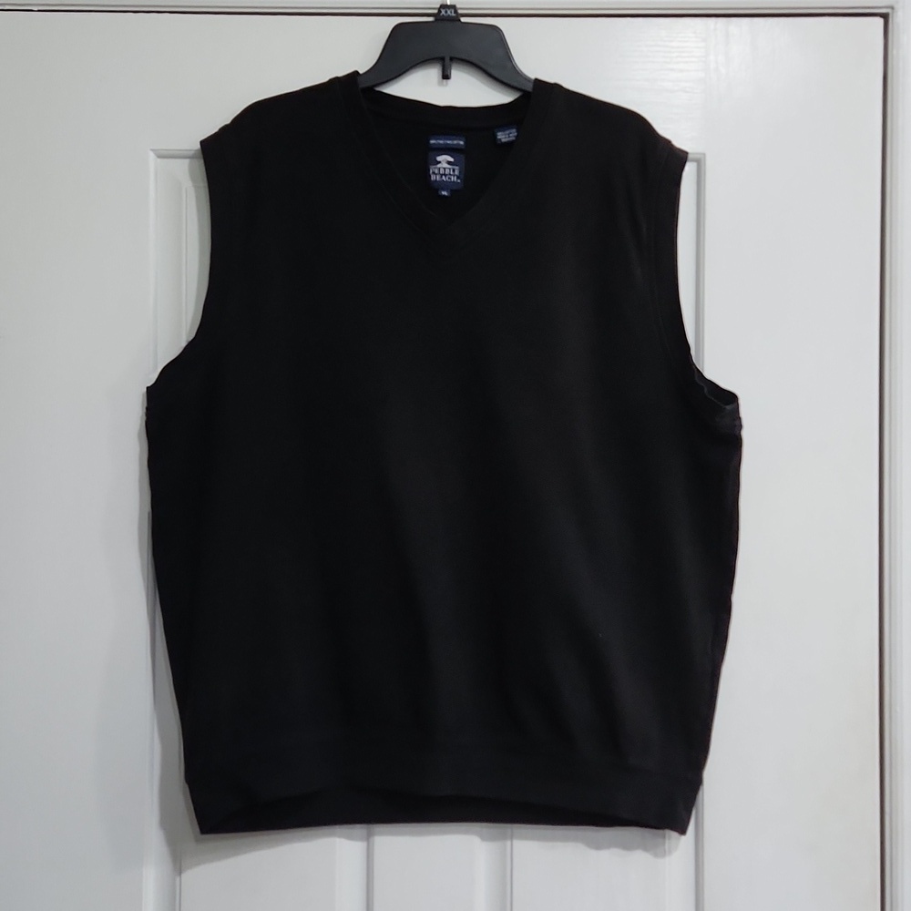 Pebble Beach Black Golf Vest Size XL